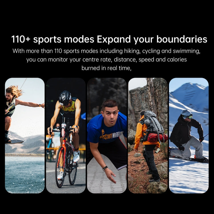 AK56 IP67 BT5.1 1.43inch Smart Watch Support Voice Call / Health Monitoring, Style:Silicone Strap(Orange) by buy2fix