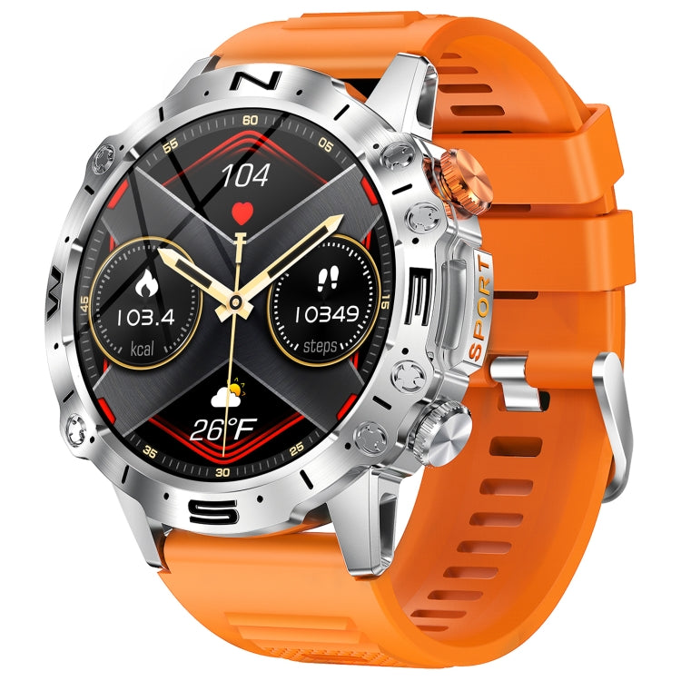 K59 IP67 BT5.0 1.43inch Smart Watch Support Voice Call / Sleep Detection(Orange) by buy2fix