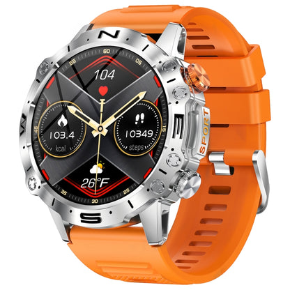 K59 IP67 BT5.0 1.43inch Smart Watch Support Voice Call / Sleep Detection(Orange) by buy2fix