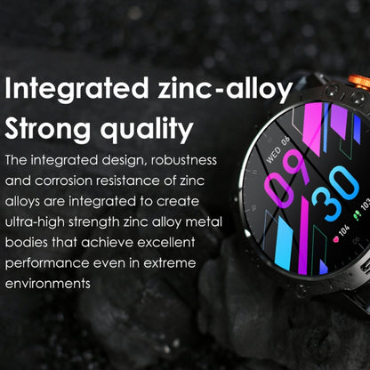 K59 IP67 BT5.0 1.43inch Smart Watch Support Voice Call / Sleep Detection(Black) by buy2fix