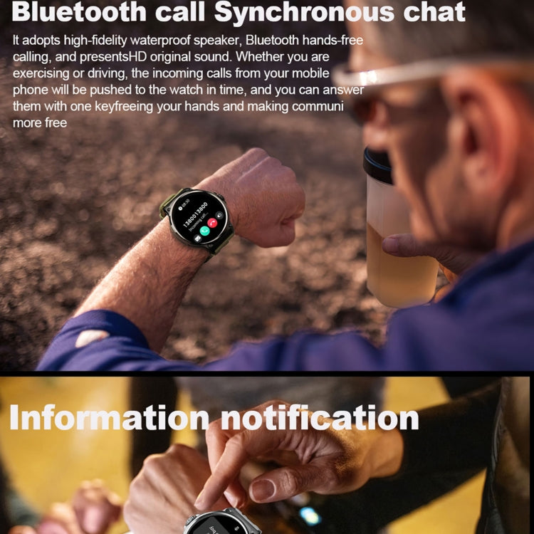 V69 IP68 BT5.0 1.85inch Smart Watch Support Voice Call / Sleep Detection(Silver) by buy2fix