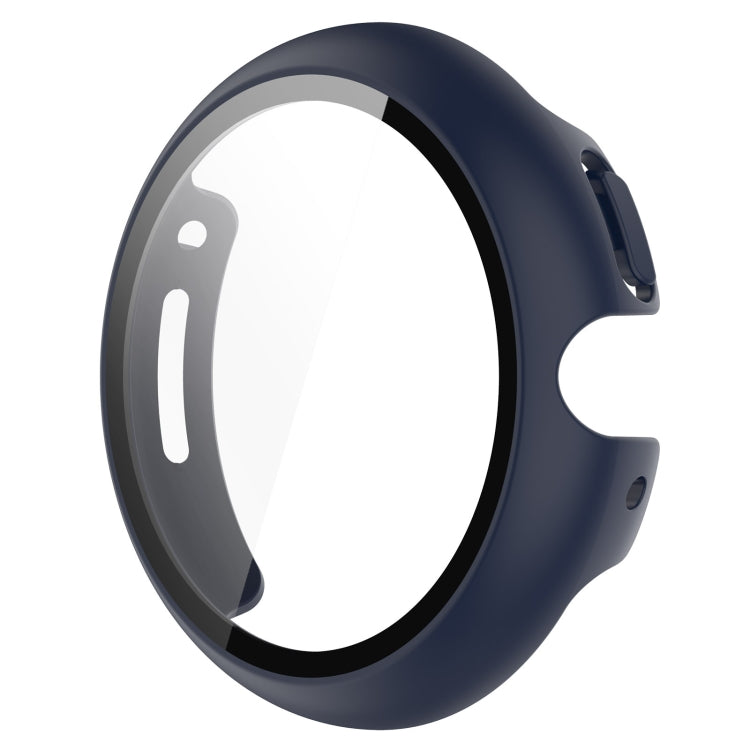 For Google Pixel Watch 2 PC + Tempered Film Integrated Watch Protective Case(Midnight Blue) - Watch Cases by buy2fix | Online Shopping UK | buy2fix