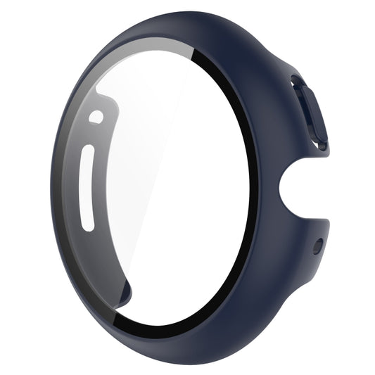 For Google Pixel Watch 2 PC + Tempered Film Integrated Watch Protective Case(Midnight Blue) - Watch Cases by buy2fix | Online Shopping UK | buy2fix