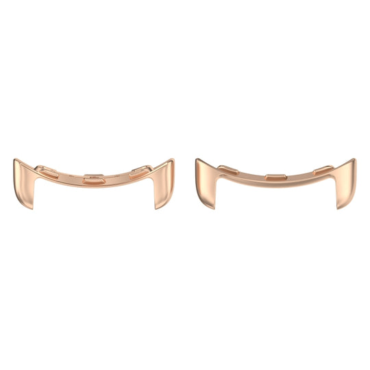 For Google Pixel Watch 2 1 Pair Stainless Steel Metal Watch Band Connector(Rose Gold)