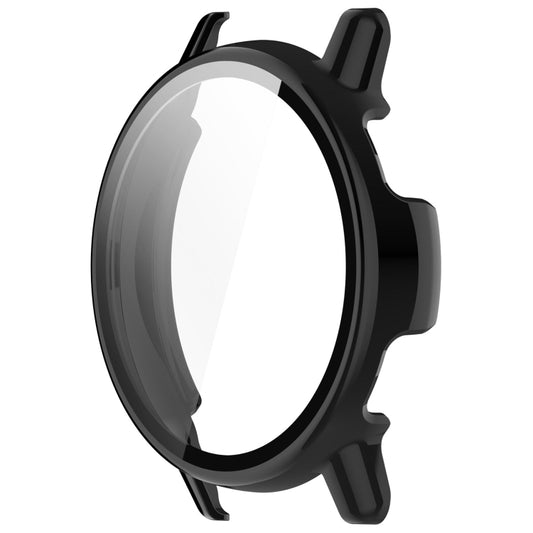 For Garmin vivoactive 5 / Active 5 PC + Tempered Film Integrated Watch Protective Case(Black) - Watch Cases by buy2fix | Online Shopping UK | buy2fix