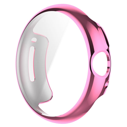 For Google Pixel Watch 2 Full Coverage TPU Electroplated Watch Protective Case(Pink) - Watch Cases by buy2fix | Online Shopping UK | buy2fix