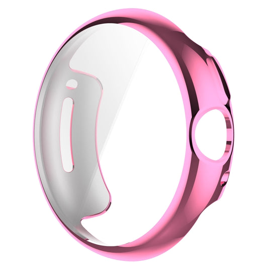 For Google Pixel Watch 2 Full Coverage TPU Electroplated Watch Protective Case(Pink) - Watch Cases by buy2fix | Online Shopping UK | buy2fix