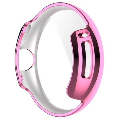 For Google Pixel Watch 2 Full Coverage TPU Electroplated Watch Protective Case(Pink) - Watch Cases by buy2fix | Online Shopping UK | buy2fix