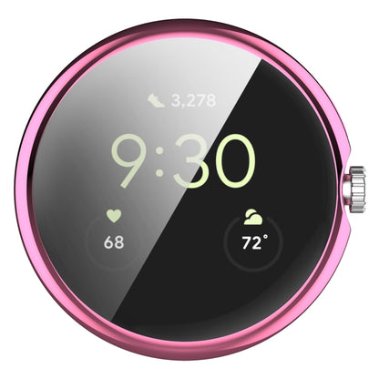 For Google Pixel Watch 2 Full Coverage TPU Electroplated Watch Protective Case(Pink) - Watch Cases by buy2fix | Online Shopping UK | buy2fix