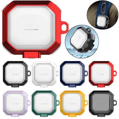 For Samsung Buds Live / Buds2 / Pro / 2Pro TPU + PC Transparent Wireless Earphones Protective Case With Switch(White) - Samsung Earphone Case by buy2fix | Online Shopping UK | buy2fix