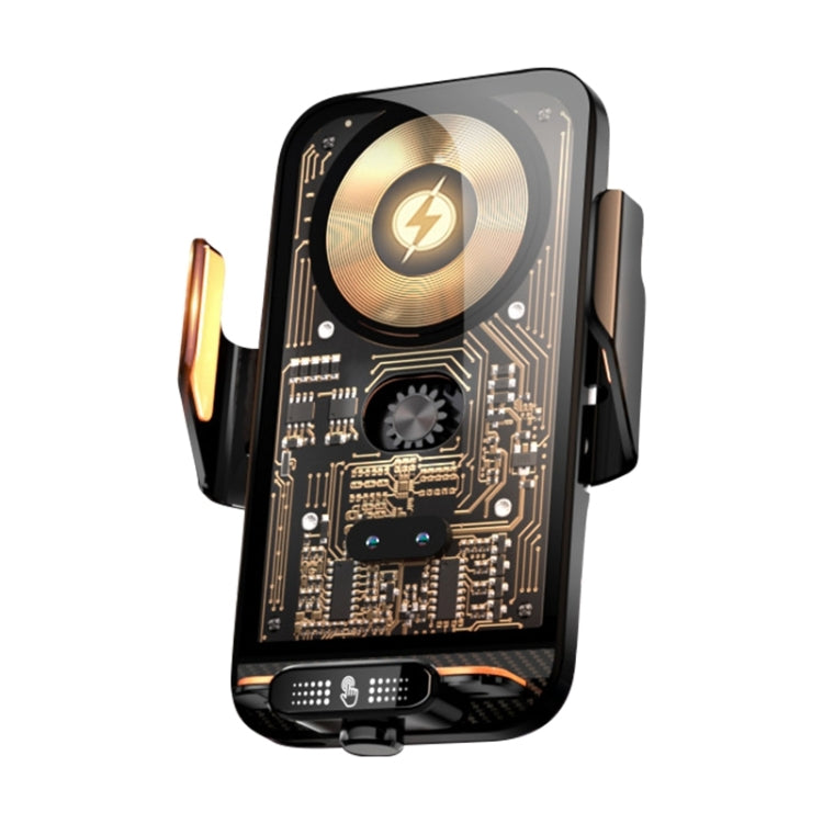 C05 Automatic Alignment Wireless Fast Charging Air Outlet Car Holder(Black) by buy2fix