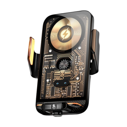 C05 Automatic Alignment Wireless Fast Charging Air Outlet Car Holder(Black) by buy2fix