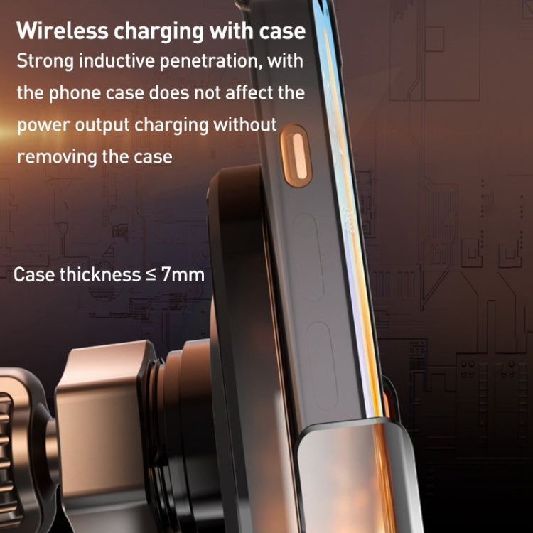 C05 Automatic Alignment Wireless Fast Charging Air Outlet Car Holder(Black) by buy2fix