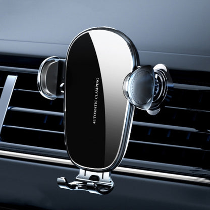 D6 Mechanical Locking Wireless Fast Charging Air Outlet Car Holder, Style:Standard by buy2fix