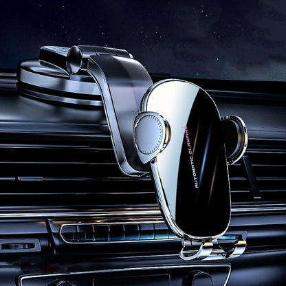 D6 Mechanical Locking Wireless Fast Charging Air Outlet Car Holder, Style:Strong Suction Cup Version by buy2fix