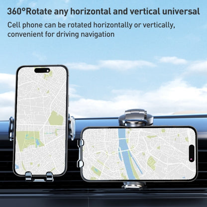 D6 Mechanical Locking Wireless Fast Charging Air Outlet Car Holder, Style:Strong Suction Cup Version by buy2fix