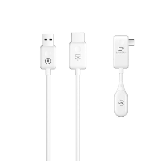 CS7 Wireless HDMI Transmitter Receiver Screen Player Adapter Cable(White) - Wireless Display Dongle by buy2fix | Online Shopping UK | buy2fix