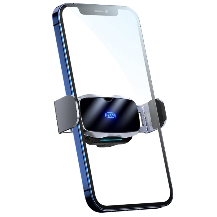 D7 Infrared lnduction Wireless Fast Charging Air Outlet Car Holder(Silver) by buy2fix