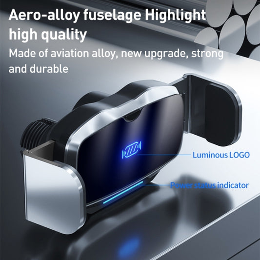 D7 Infrared lnduction Wireless Fast Charging Air Outlet Car Holder(Silver) by buy2fix