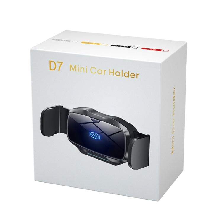 D7 Infrared lnduction Wireless Fast Charging Air Outlet Car Holder(Black) by buy2fix
