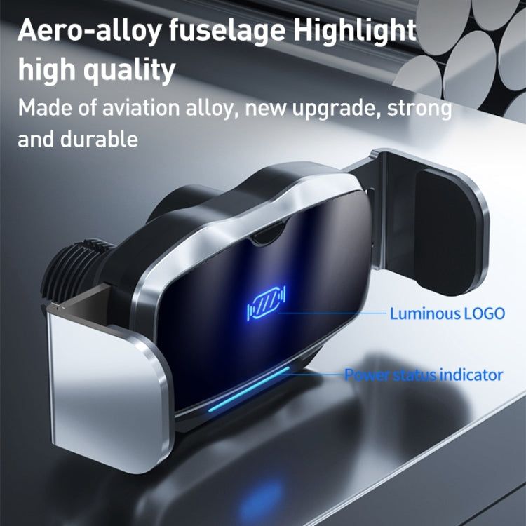 D7 Infrared lnduction Wireless Fast Charging Air Outlet Car Holder(Black) by buy2fix