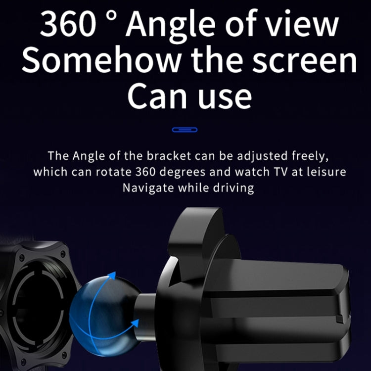 D7 Infrared lnduction Wireless Fast Charging Air Outlet Car Holder(Black) by buy2fix