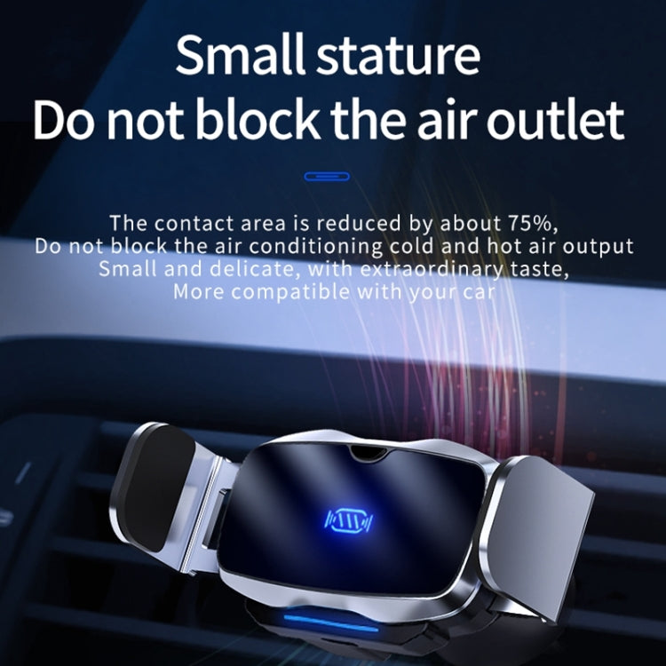 D7 Infrared lnduction Wireless Fast Charging Air Outlet Car Holder(Black) by buy2fix