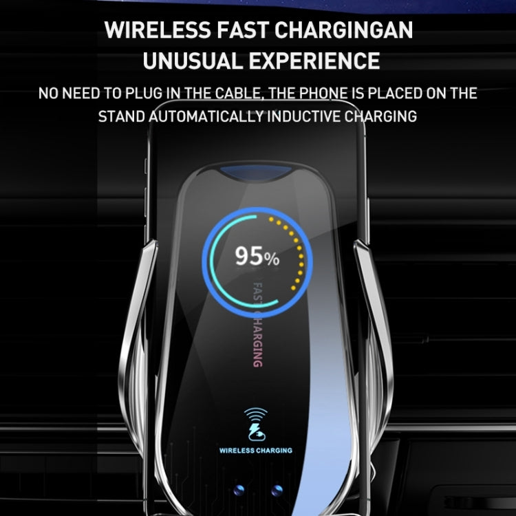 G10 Infrared lnduction Wireless Fast Charging Air Outlet Car Holder(Black) by buy2fix