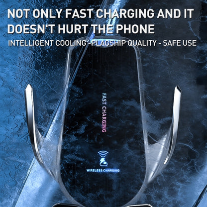 G10 Infrared lnduction Wireless Fast Charging Air Outlet Car Holder(Silver) by buy2fix