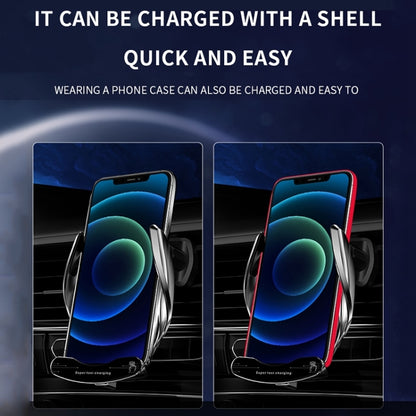 G10 Infrared lnduction Wireless Fast Charging Air Outlet Car Holder(Silver) by buy2fix