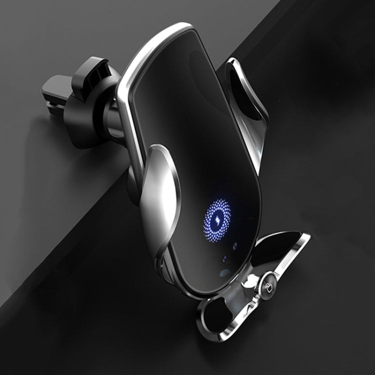 M2 Infrared lnduction Wireless Fast Charging Air Outlet Car Holder(Silver) by buy2fix