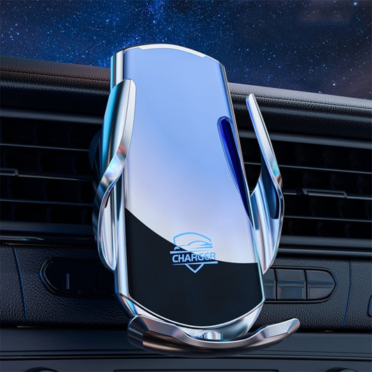 Q3S Infrared lnduction Wireless Fast Charging Air Outlet Car Holder(Silver) by buy2fix