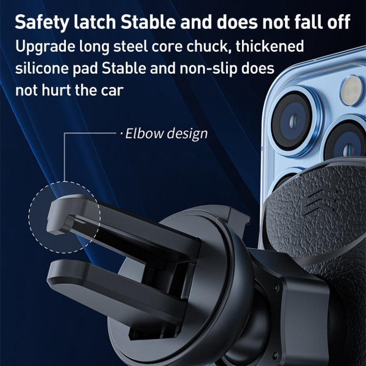 Q3S Infrared lnduction Wireless Fast Charging Air Outlet Car Holder(Blue) by buy2fix