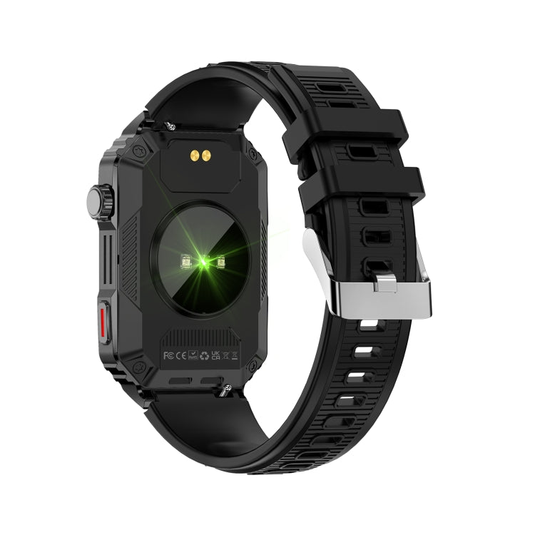 CF26 1.57inch BT5.2 Smart Bracelet Support Sleep Detection, Style:Silicone Strap(Black) by buy2fix