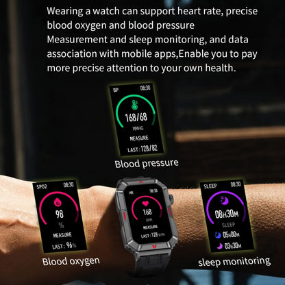 CF26 1.57inch BT5.2 Smart Bracelet Support Sleep Detection, Style:Silicone Strap(Camo Silver) by buy2fix