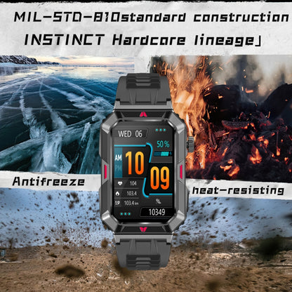 CF26 1.57inch BT5.2 Smart Bracelet Support Sleep Detection, Style:Silicone Strap(Camo Black) by buy2fix