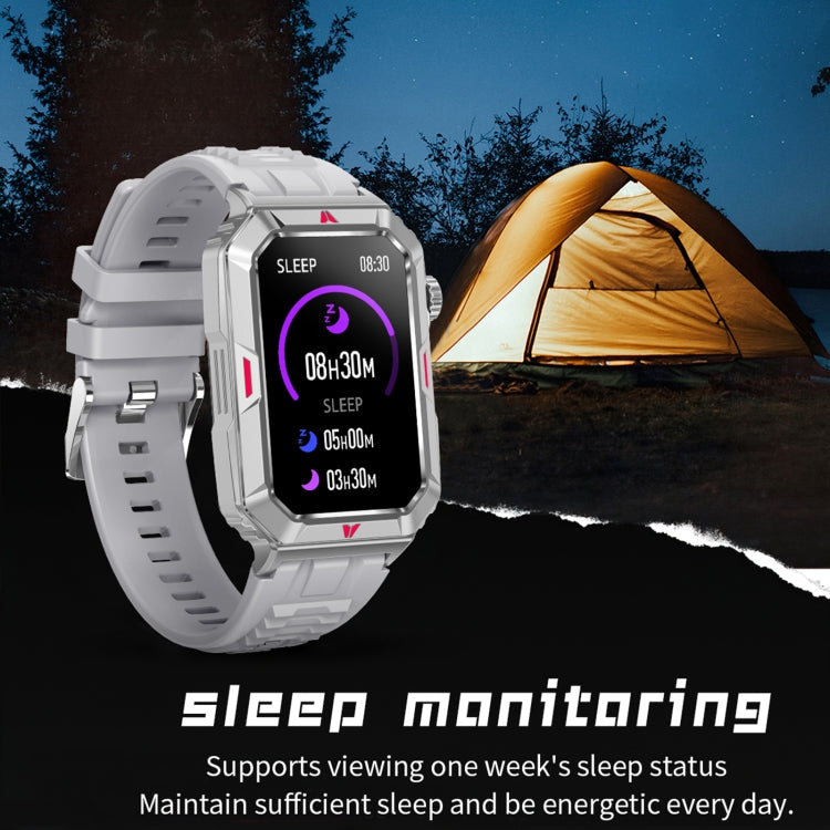 CF26 1.57inch BT5.2 Smart Bracelet Support Sleep Detection, Style:Steel Strap(Silver) by buy2fix