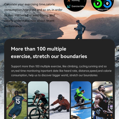 K52 1.39inch BT5.0 Smart Watch Support Heart Rate/ Sleep Detection(Black) by buy2fix