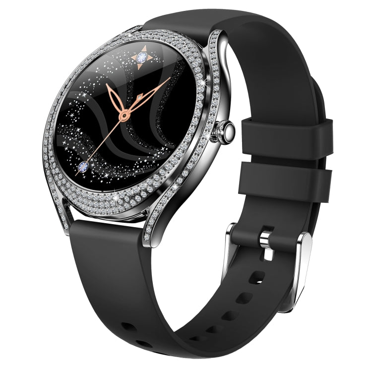 V66 1.28inch BT5.0 Smart Watch Support Heart Rate/ Sleep Detection, Style:Silicone Strap(Black) by buy2fix