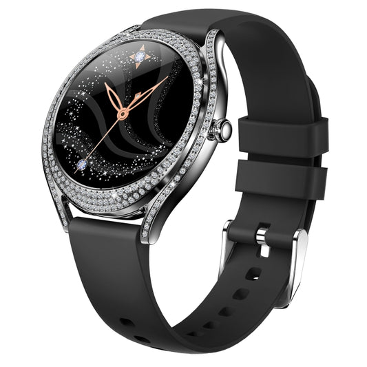 V66 1.28inch BT5.0 Smart Watch Support Heart Rate/ Sleep Detection, Style:Silicone Strap(Black) by buy2fix