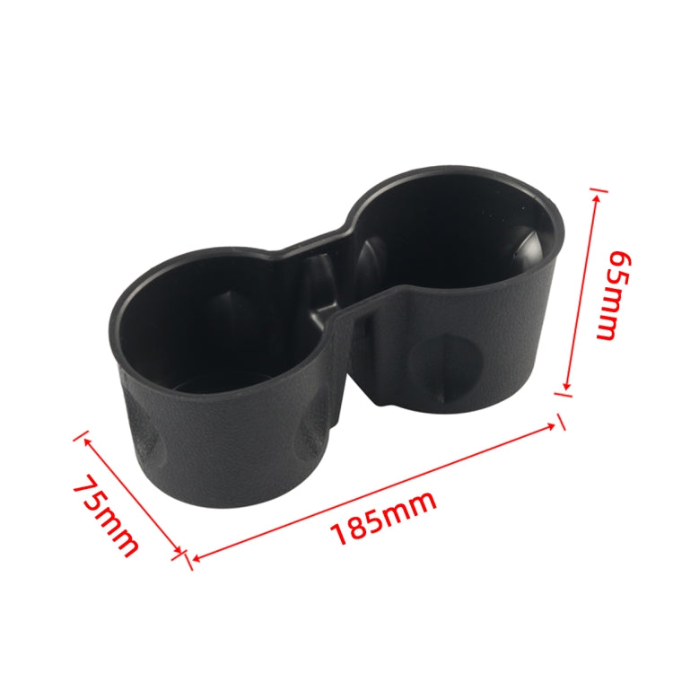 A8600-02 For Tester Model 3 / Y Car Center Console Storage Silicone Water Cup Holder(Black) by buy2fix