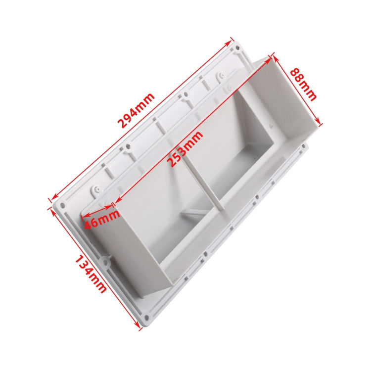 A8664 RV Range Hood Vent Exhaust Vent Cover with 10pcs Screws(White) - Air Conditioning System by buy2fix | Online Shopping UK | buy2fix