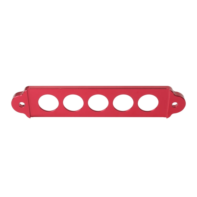 A8681-02 5-hole Car Aluminum Alloy Battery Mounting Bracket(Red) - Engine Fittings by buy2fix | Online Shopping UK | buy2fix