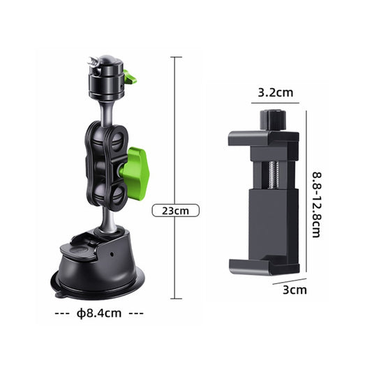 Single Suction Cup Pea Clamp Arm Holder 23cm with Knob Phone Clamp by buy2fix