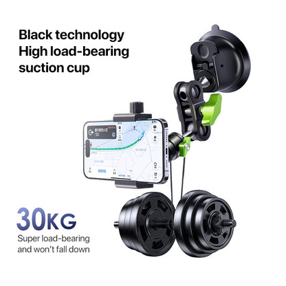 Single Suction Cup Pea Clamp Arm Holder 23cm with Elastic Phone Clamp by buy2fix