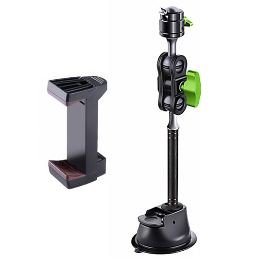 Single Suction Cup Pea Clamp Arm Holder 33cm with Elastic Phone Clamp by buy2fix