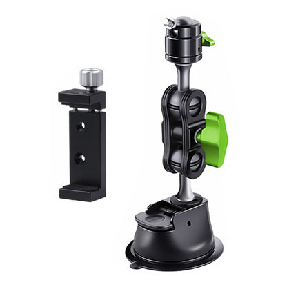 Single Suction Cup Pea Clamp Arm Holder 23cm with Metal Phone Clamp by buy2fix