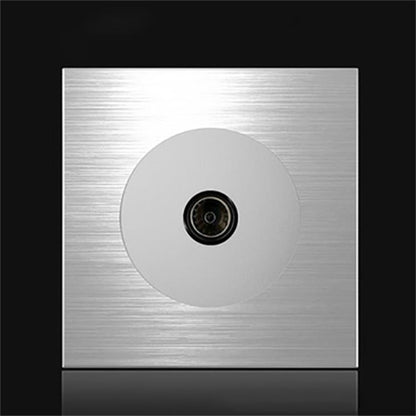 86mm Gray Aluminum Wire Drawing LED Switch Panel, Style:TV Socket -  by buy2fix | Online Shopping UK | buy2fix