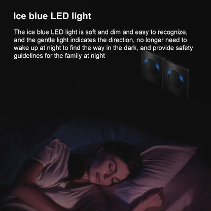 86mm Gray Aluminum Wire Drawing LED Switch Panel, Style:Dual Computer Socket by buy2fix