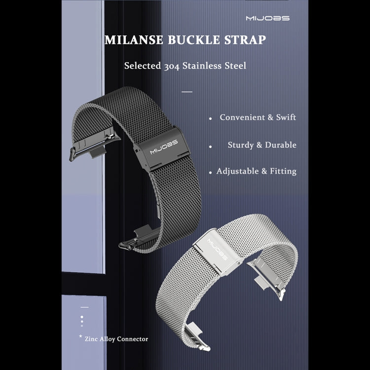 For Xiaomi Smart Band 9 Pro / 8 Pro Mijobs Milan Magnetic Stainless Steel Watch Band(Gold) - Watch Bands by MIJOBS | Online Shopping UK | buy2fix